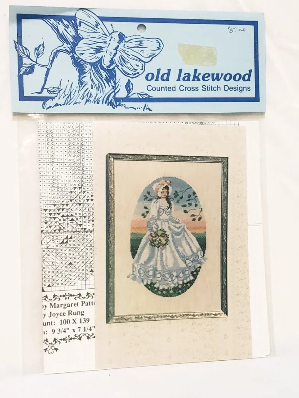 Prairie Bride Counted Cross Stitch Pattern Old Lakewood Designs 90s
